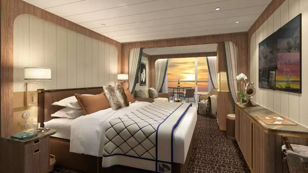 Une cabine à bord du Seabourn Venture