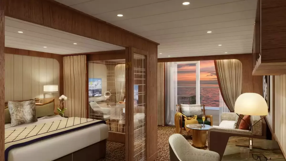 Une cabine à bord du Seabourn Venture