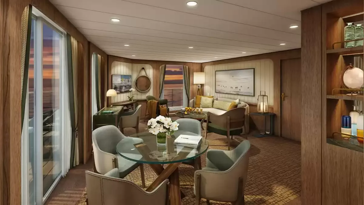 Une cabine à bord du Seabourn Venture
