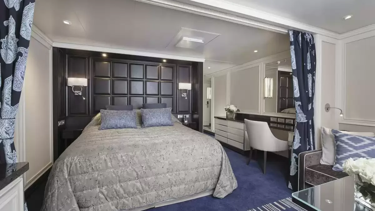 Une cabine à bord du Seven Seas Explorer