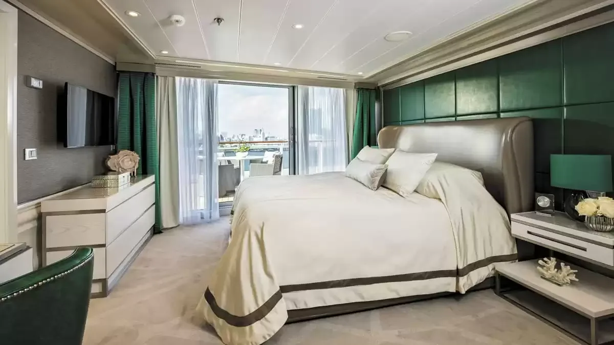 Une cabine à bord du Seven Seas Explorer