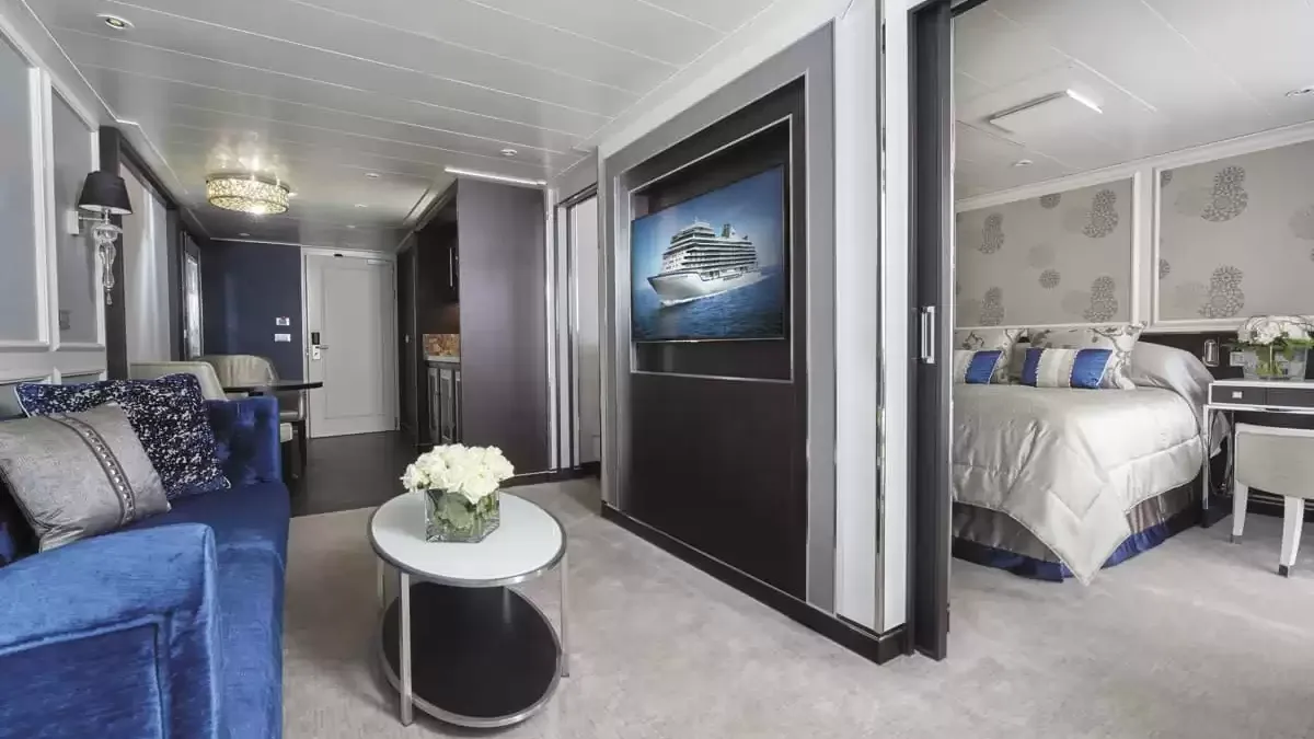 Une cabine à bord du Seven Seas Explorer