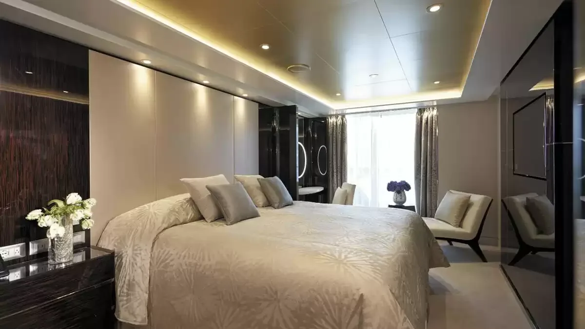 Une cabine à bord du Seven Seas Explorer