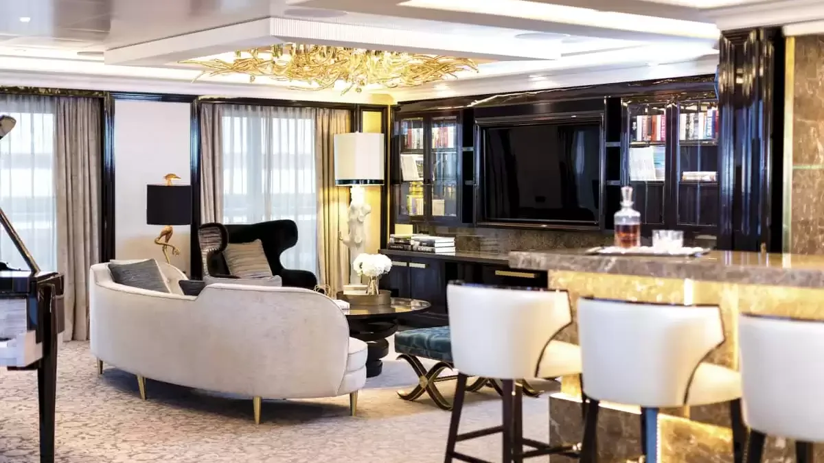 Une cabine à bord du Seven Seas Explorer