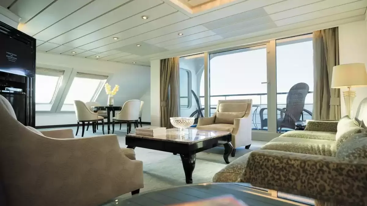 Une cabine à bord du Seven Seas Mariner