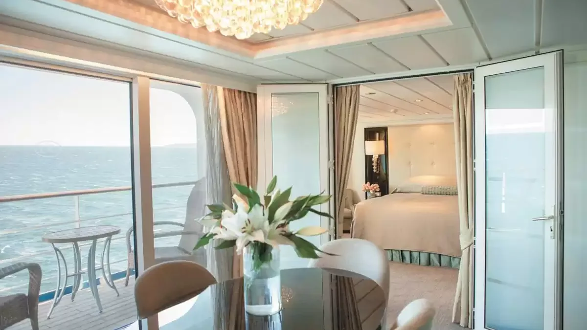 Une cabine à bord du Seven Seas Mariner