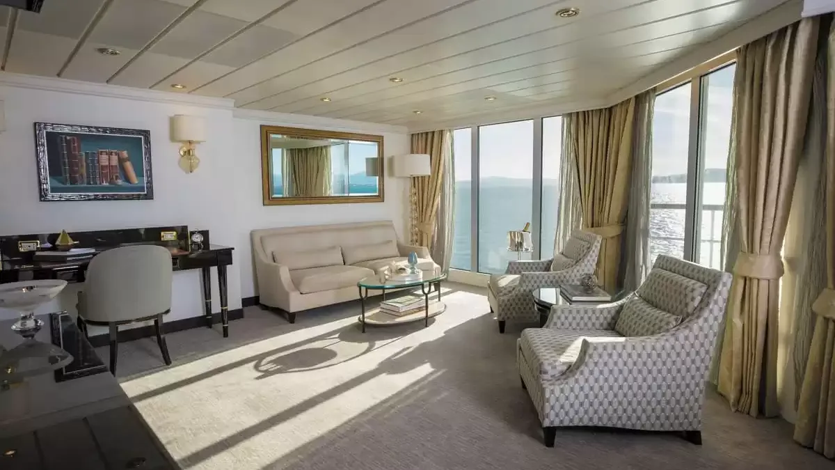 Une cabine à bord du Seven Seas Mariner