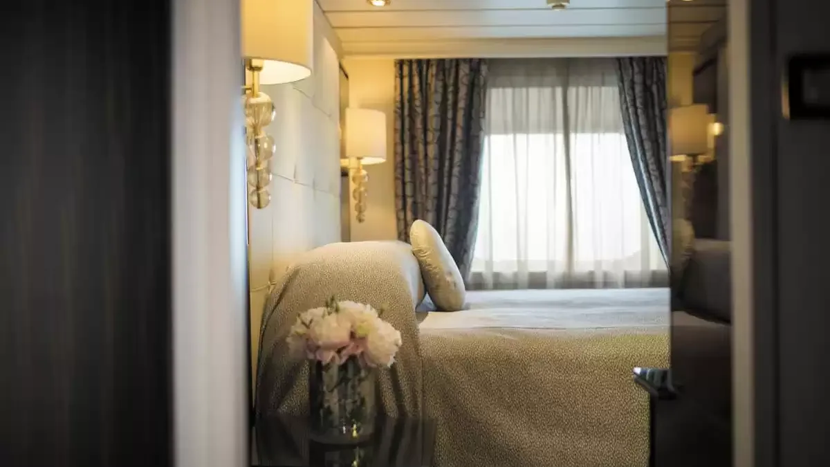 Une cabine à bord du Seven Seas Mariner