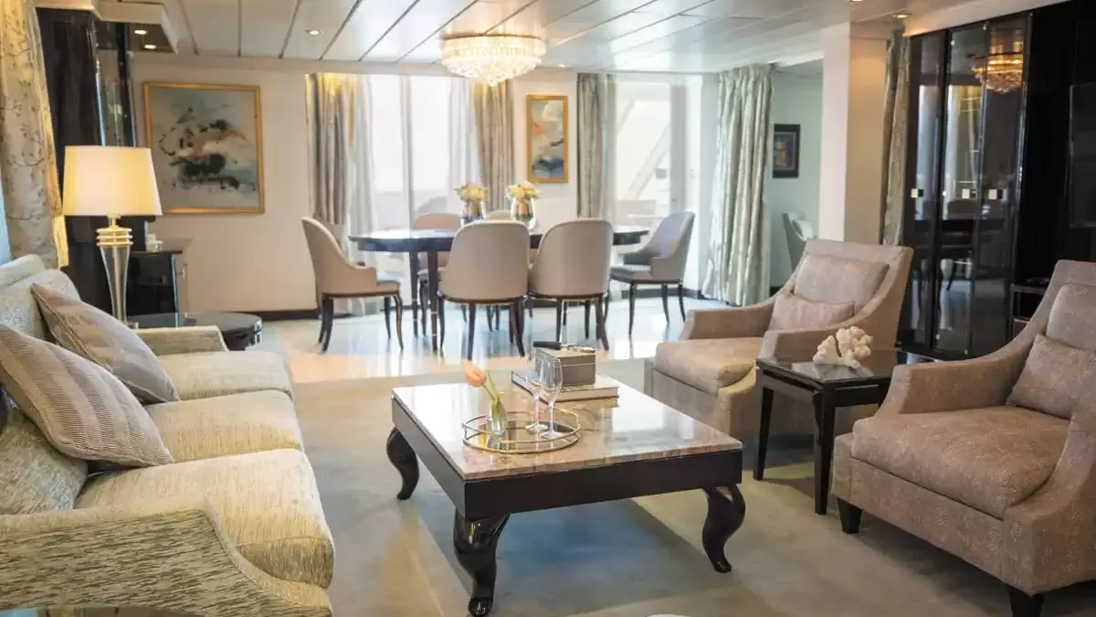 Une cabine à bord du Seven Seas Mariner