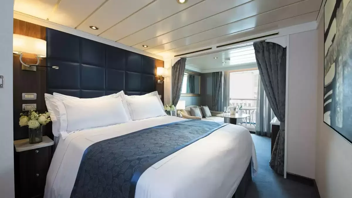 Une cabine à bord du Seven Seas Mariner