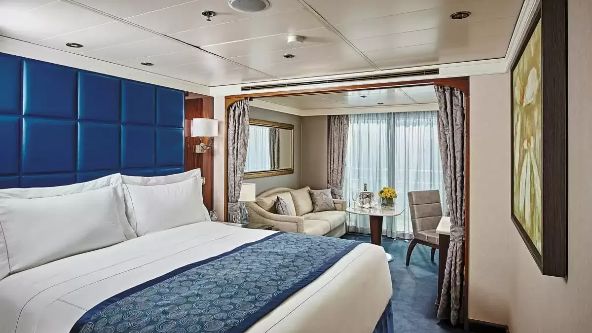 Une cabine à bord du Seven Seas Navigator