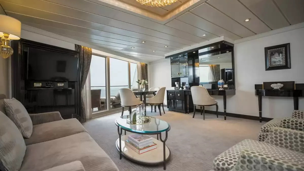Une cabine à bord du Seven Seas Navigator
