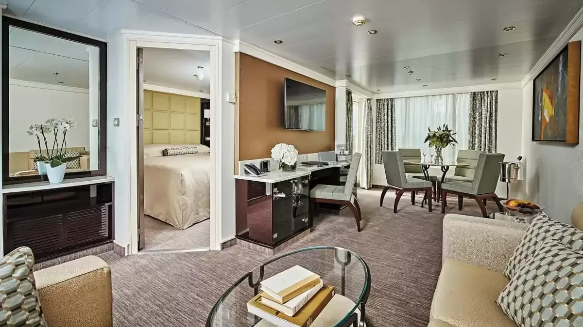 Une cabine à bord du Seven Seas Navigator