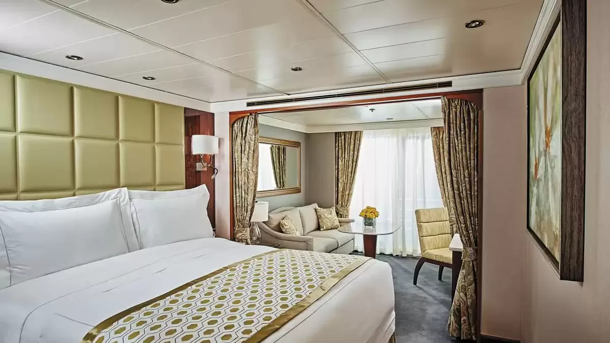 Une cabine à bord du Seven Seas Navigator