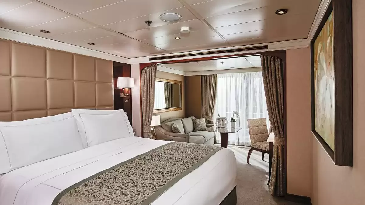 Une cabine à bord du Seven Seas Navigator