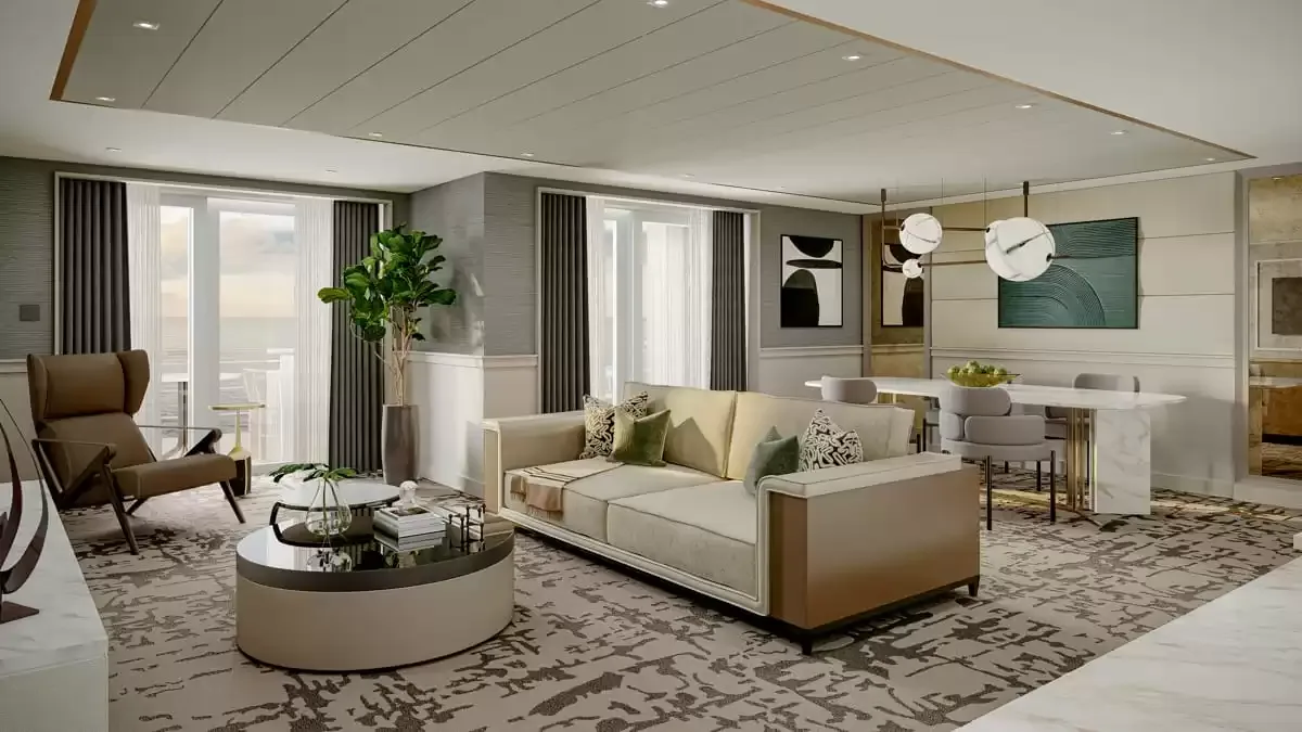 Une cabine à bord du Seven Seas Prestige