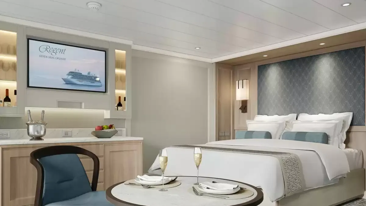 Une cabine à bord du Seven Seas Prestige
