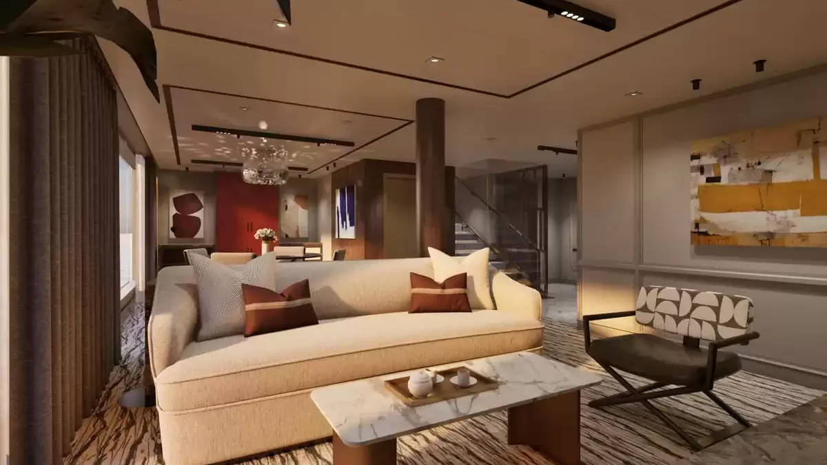Une cabine à bord du Seven Seas Prestige