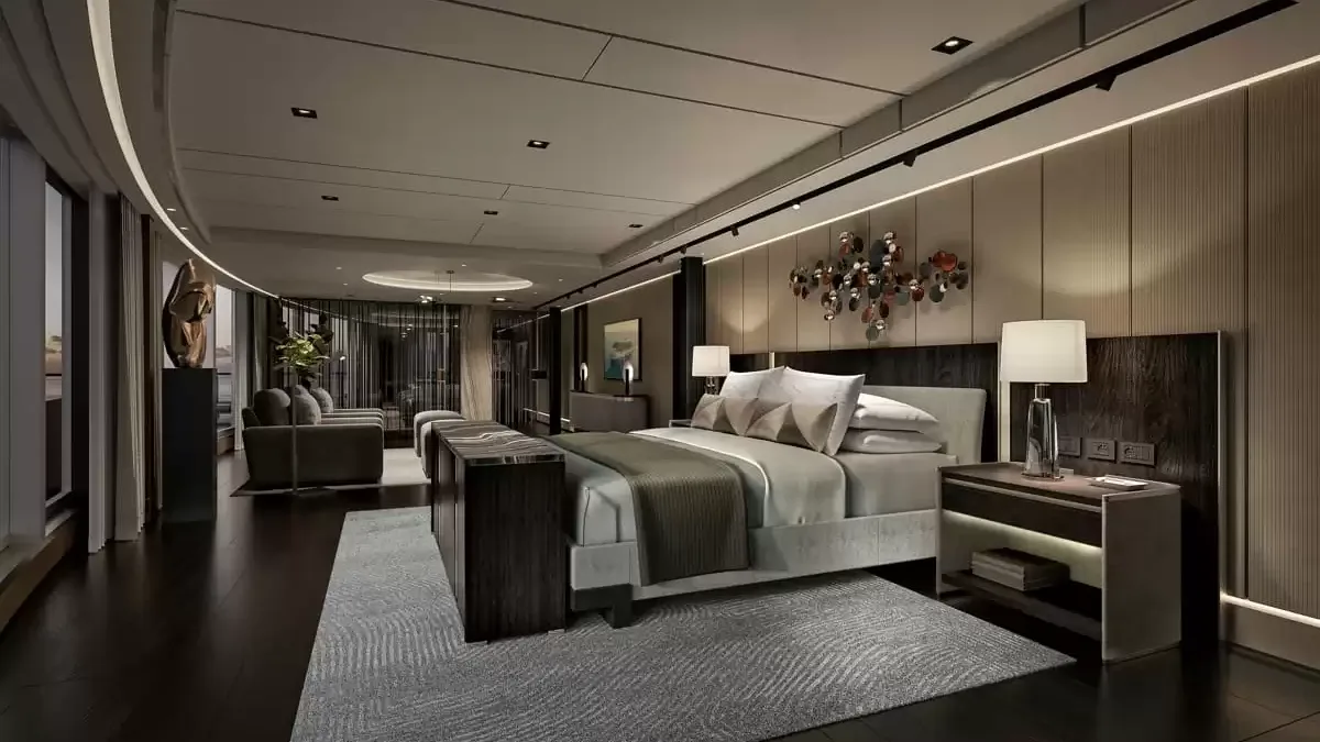 Une cabine à bord du Seven Seas Prestige