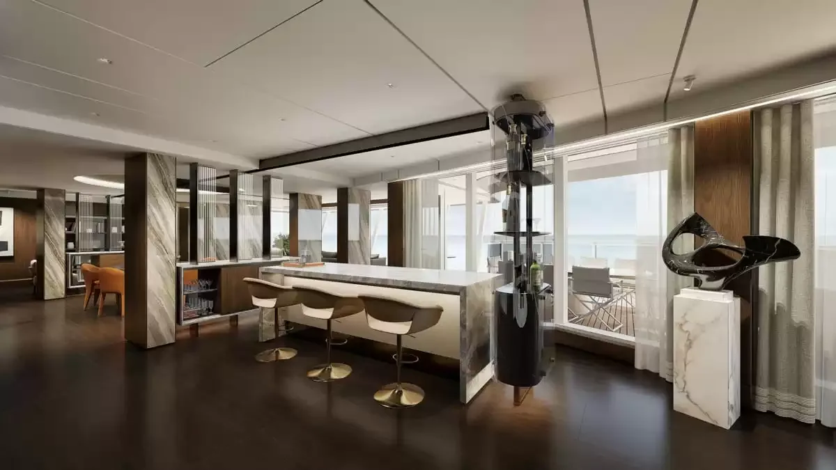 Une cabine à bord du Seven Seas Prestige