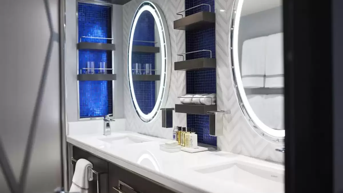 Une cabine à bord du Seven Seas Splendor