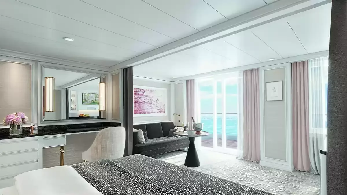 Une cabine à bord du Seven Seas Splendor