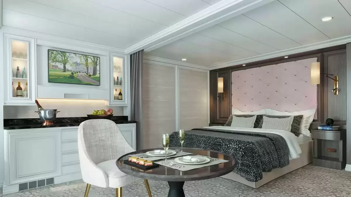 Une cabine à bord du Seven Seas Splendor