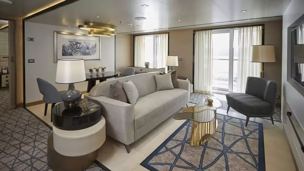 Une cabine à bord du Seven Seas Splendor