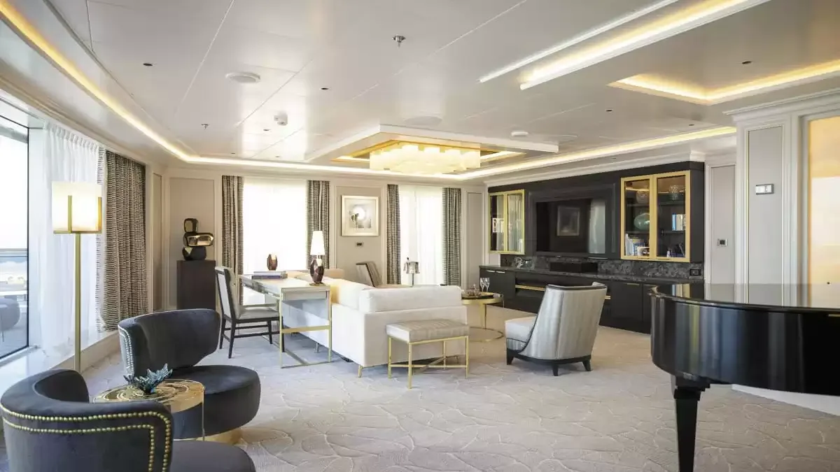 Une cabine à bord du Seven Seas Splendor