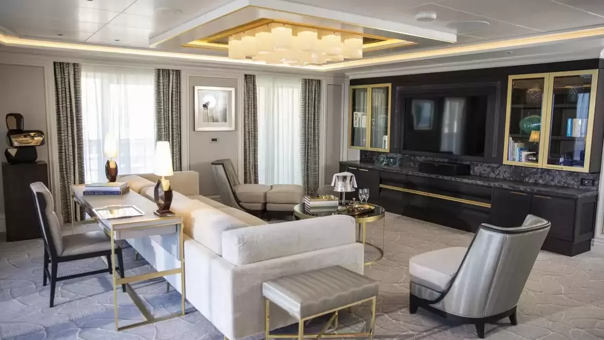 Une cabine à bord du Seven Seas Splendor