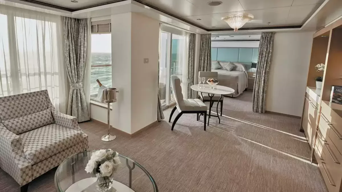 Une cabine à bord du Seven Seas Voyager