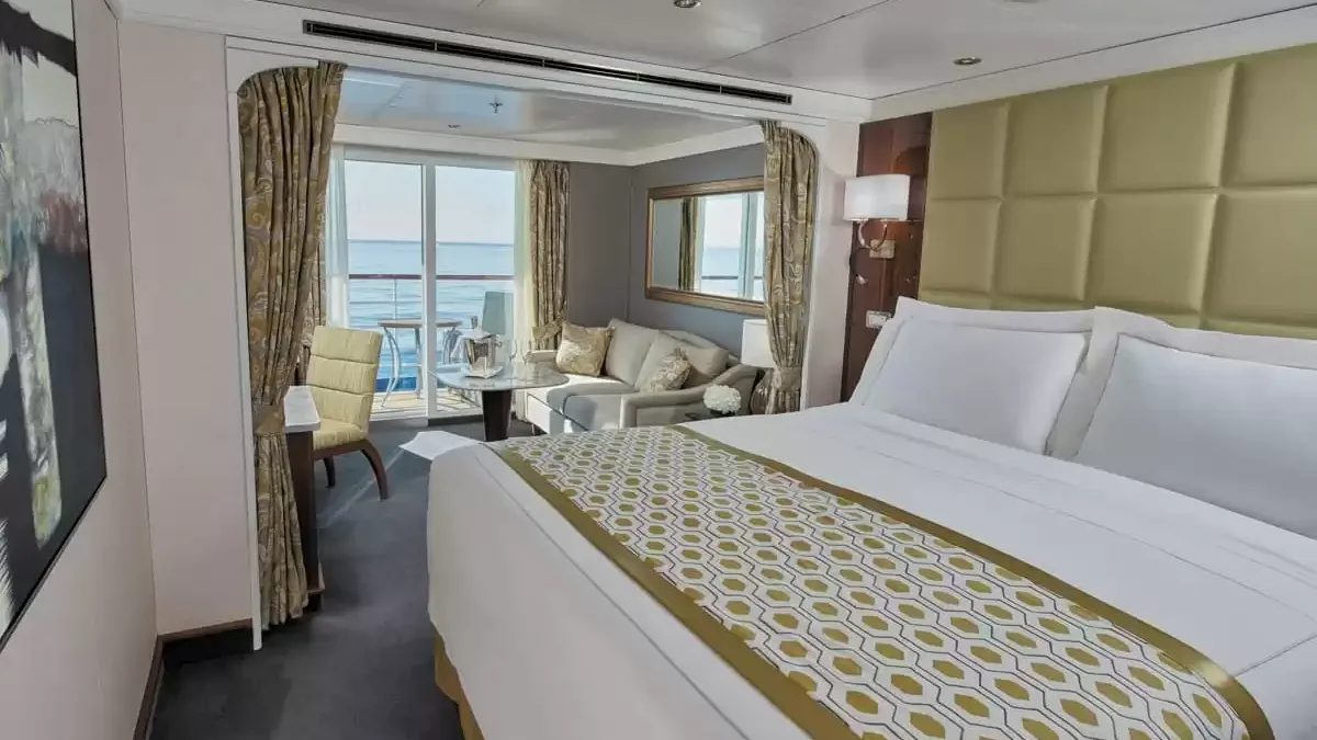 Une cabine à bord du Seven Seas Voyager