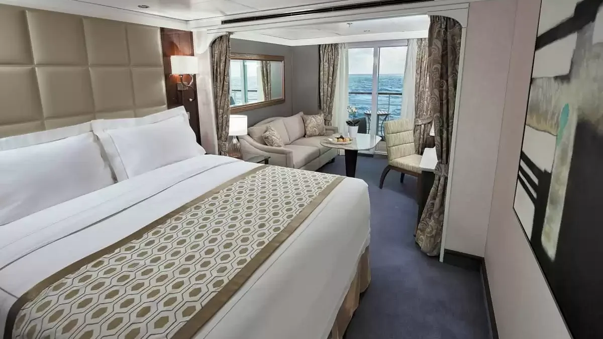 Une cabine à bord du Seven Seas Voyager