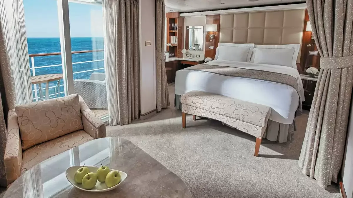 Une cabine à bord du Seven Seas Voyager