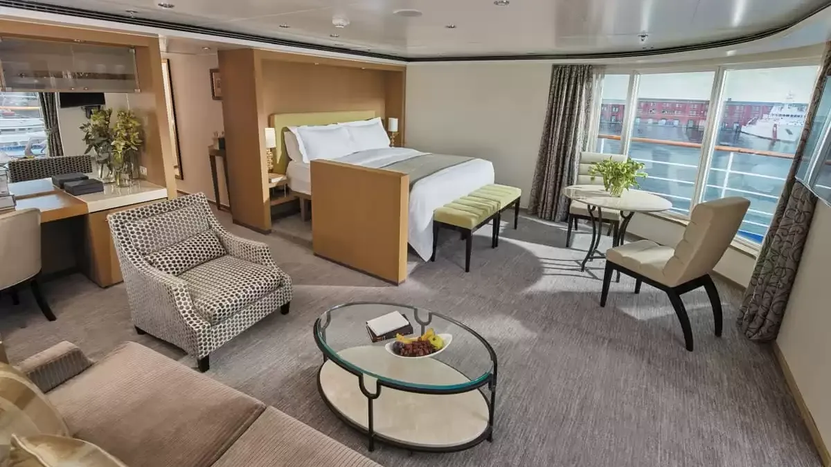 Une cabine à bord du Seven Seas Voyager