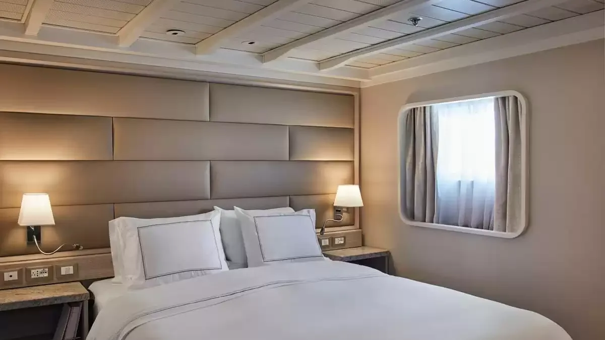 Une cabine à bord du Silver cloud Expedition