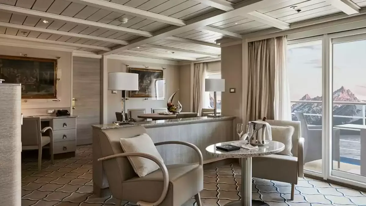 Une cabine à bord du Silver cloud Expedition