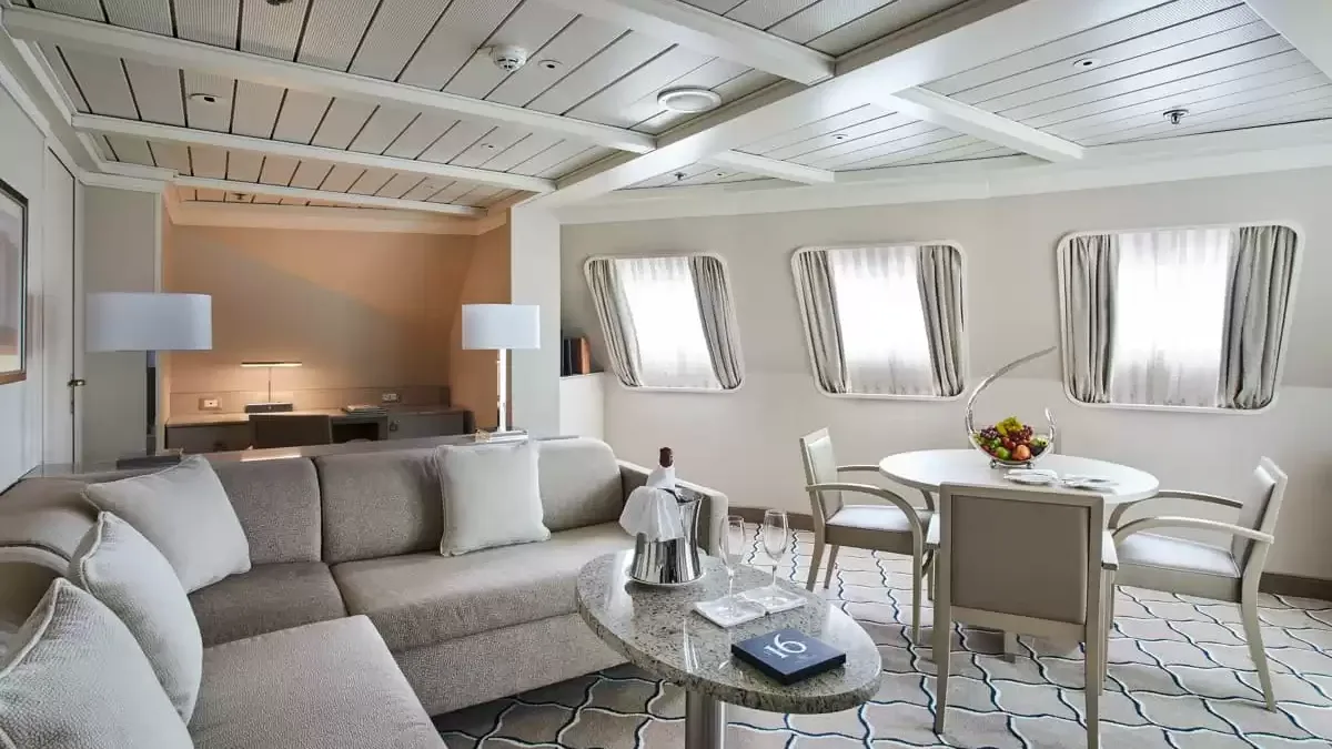 Une cabine à bord du Silver cloud Expedition