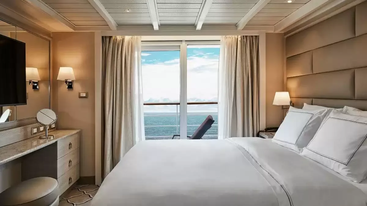 Une cabine à bord du Silver cloud Expedition