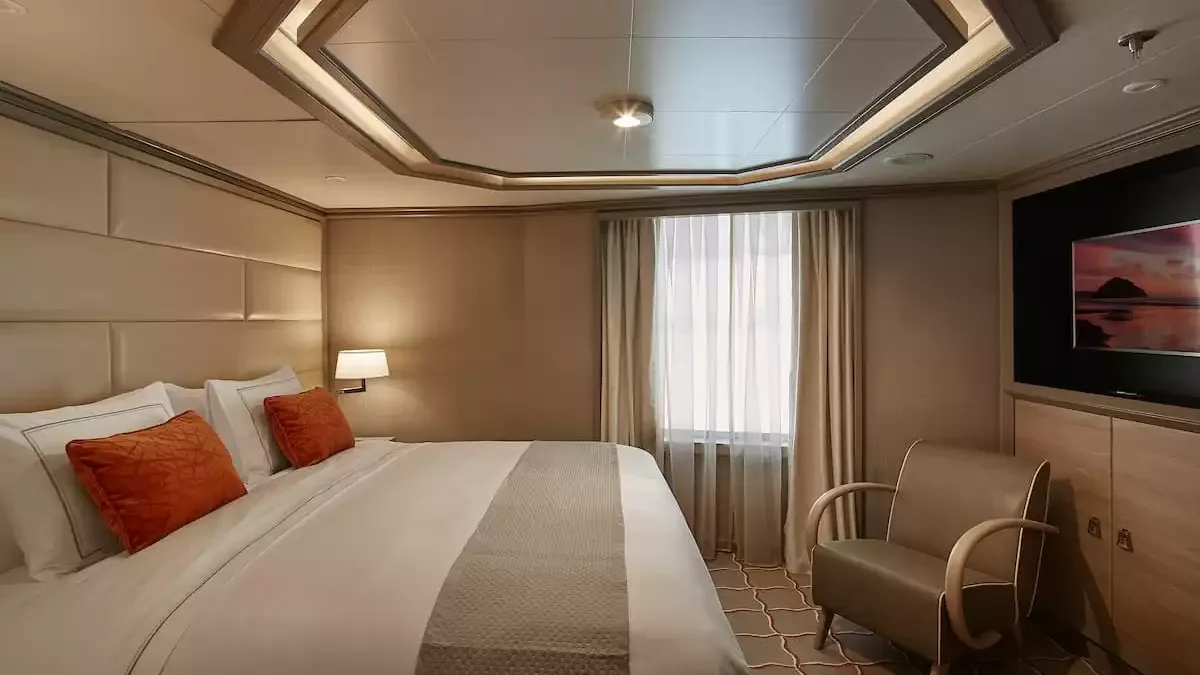 Une cabine à bord du Silver Muse