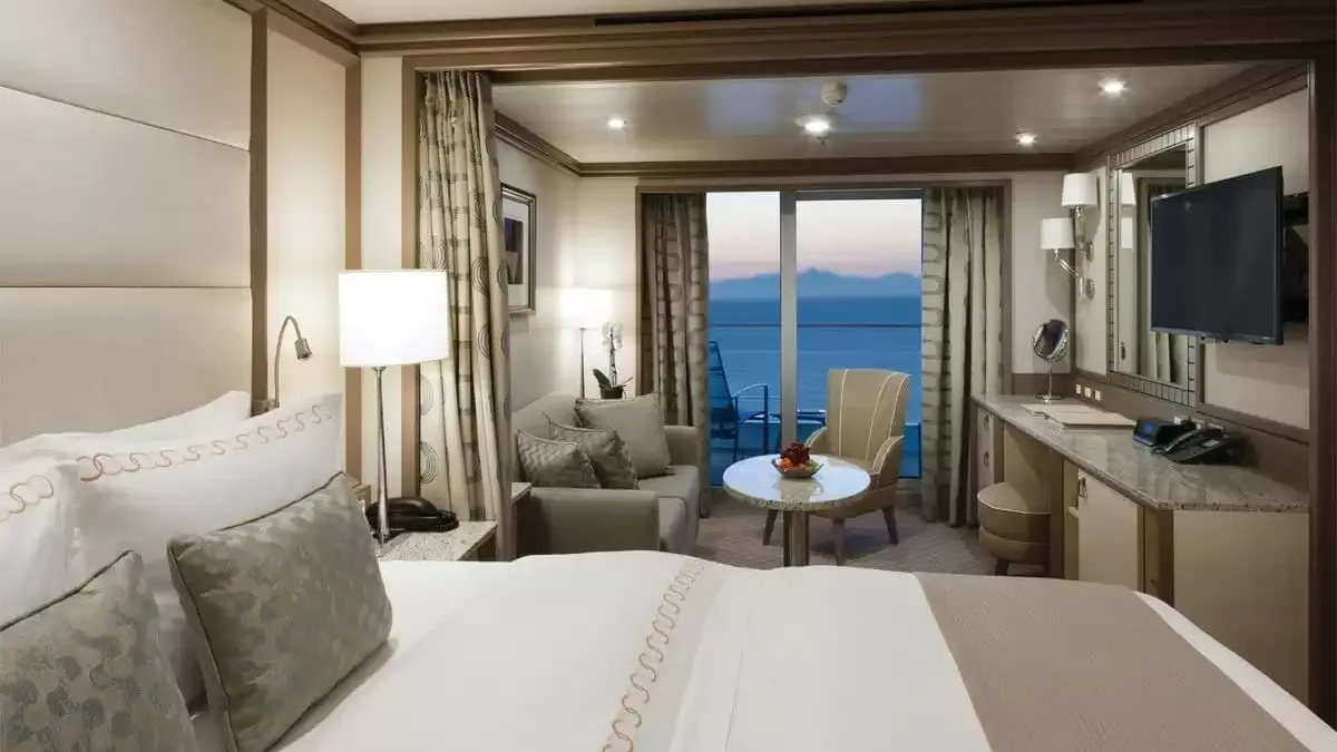 Une cabine à bord du Silver Muse