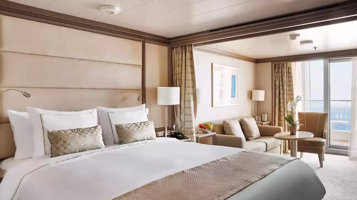 Une cabine à bord du Silver Muse