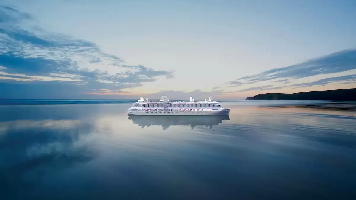 Le Silver Nova en mer, vu du ciel