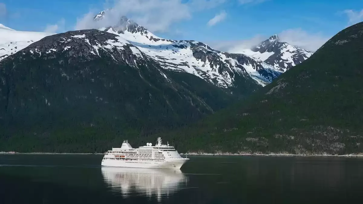 Le Silver shadow en mer, vu du ciel