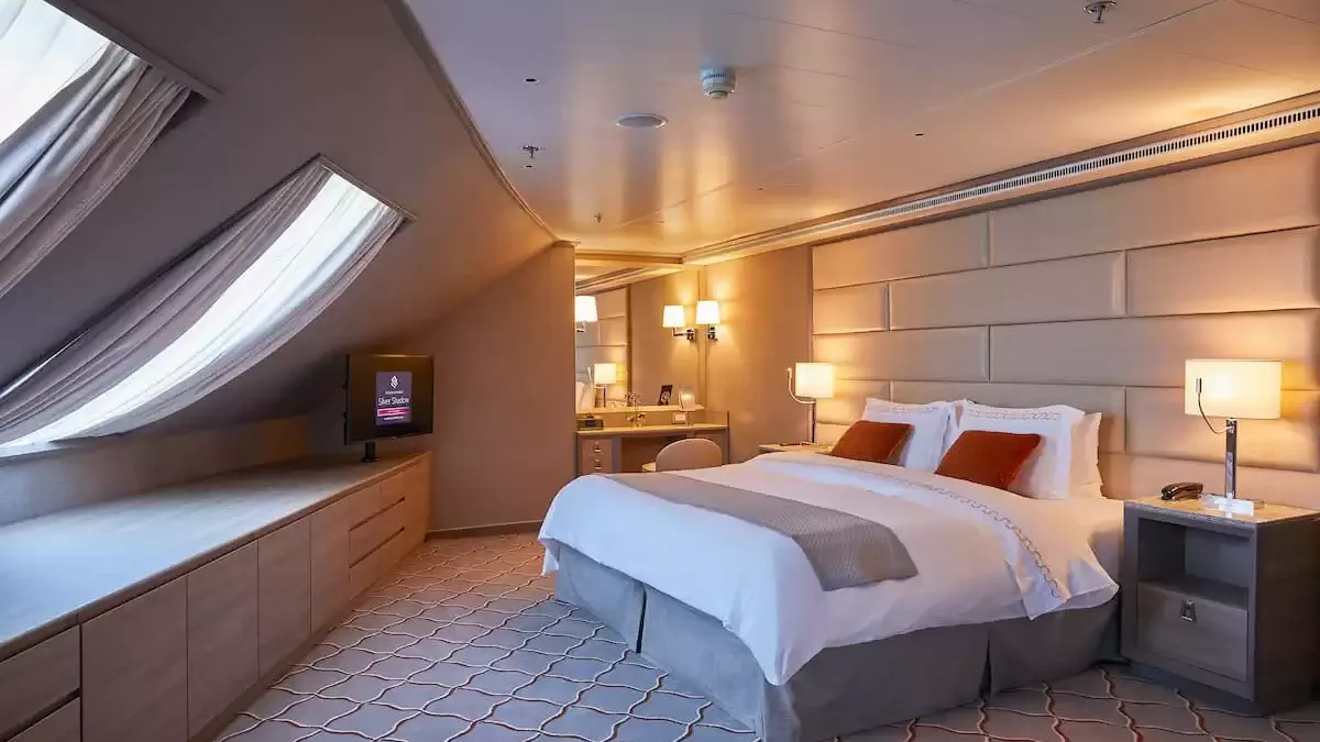 Une cabine à bord du Silver shadow