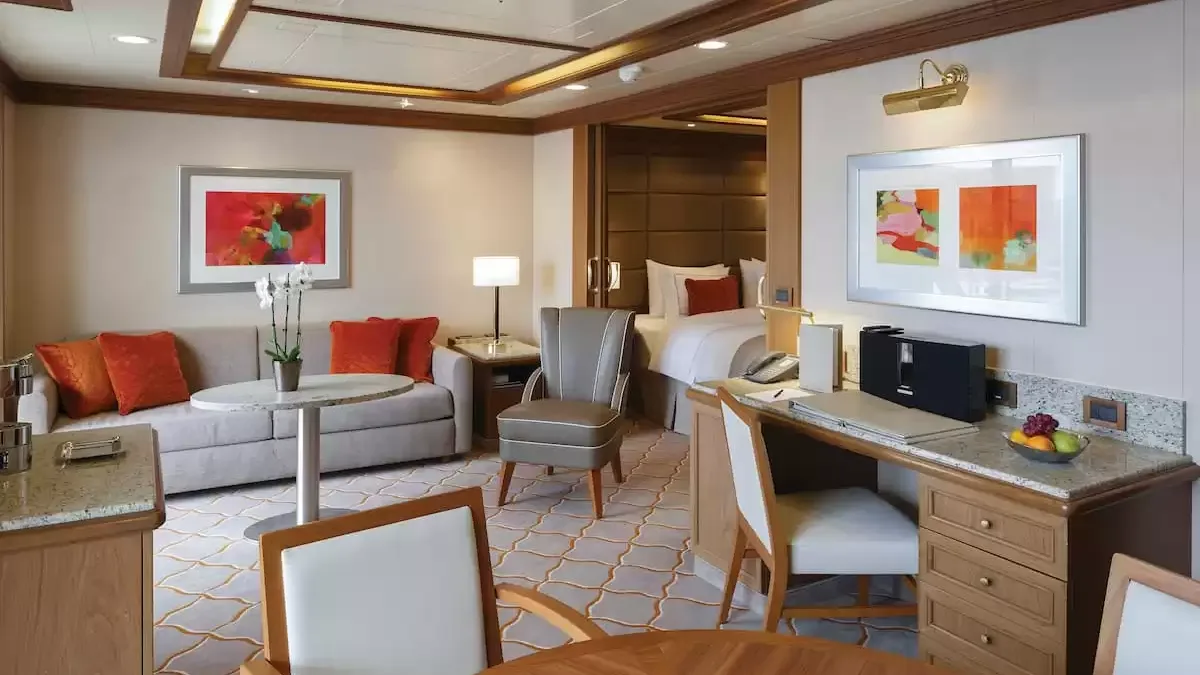 Une cabine à bord du Silver Spirit