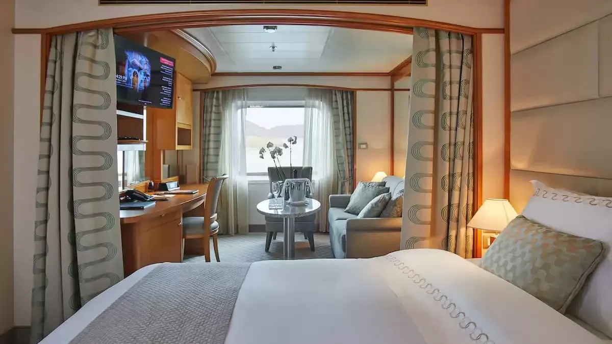 Une cabine à bord du Silver Whisper
