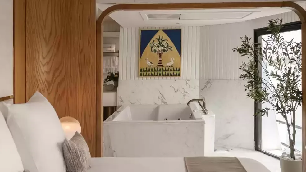 Une cabine à bord du Soleil