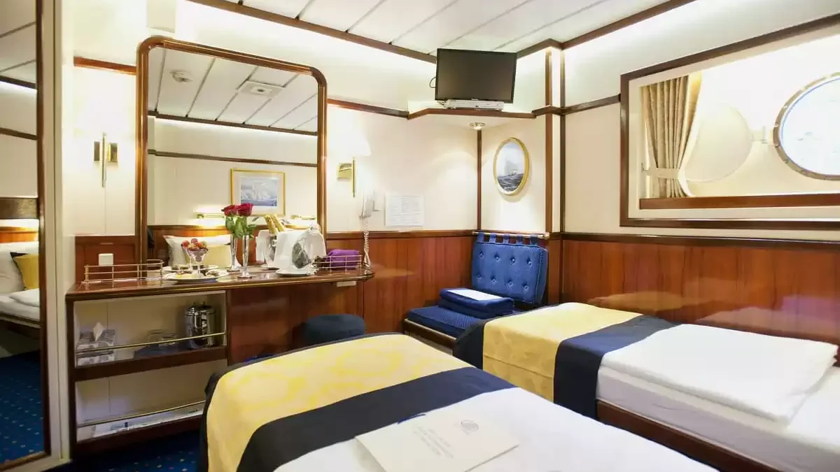 Une cabine à bord du Star Flyer
