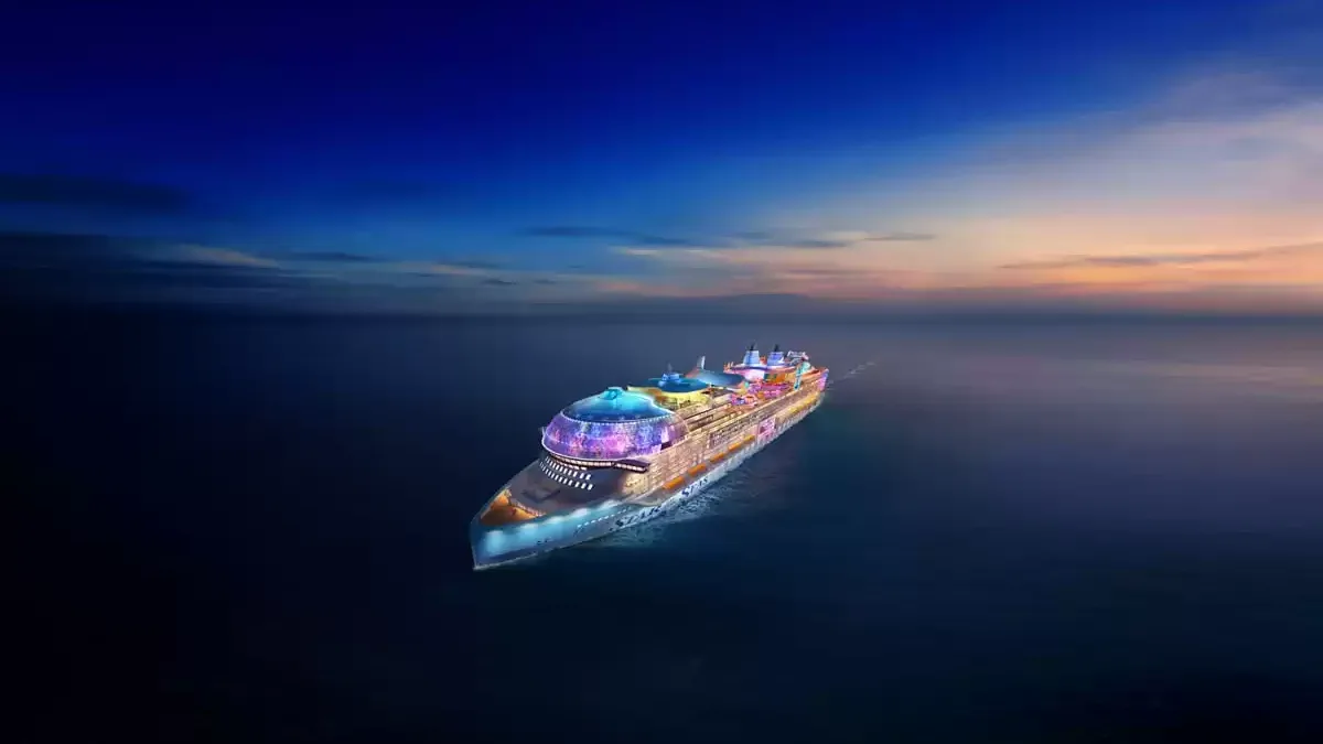 Le Star of the Seas en mer, vu du ciel